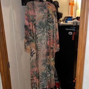 Tropical Print Kimono